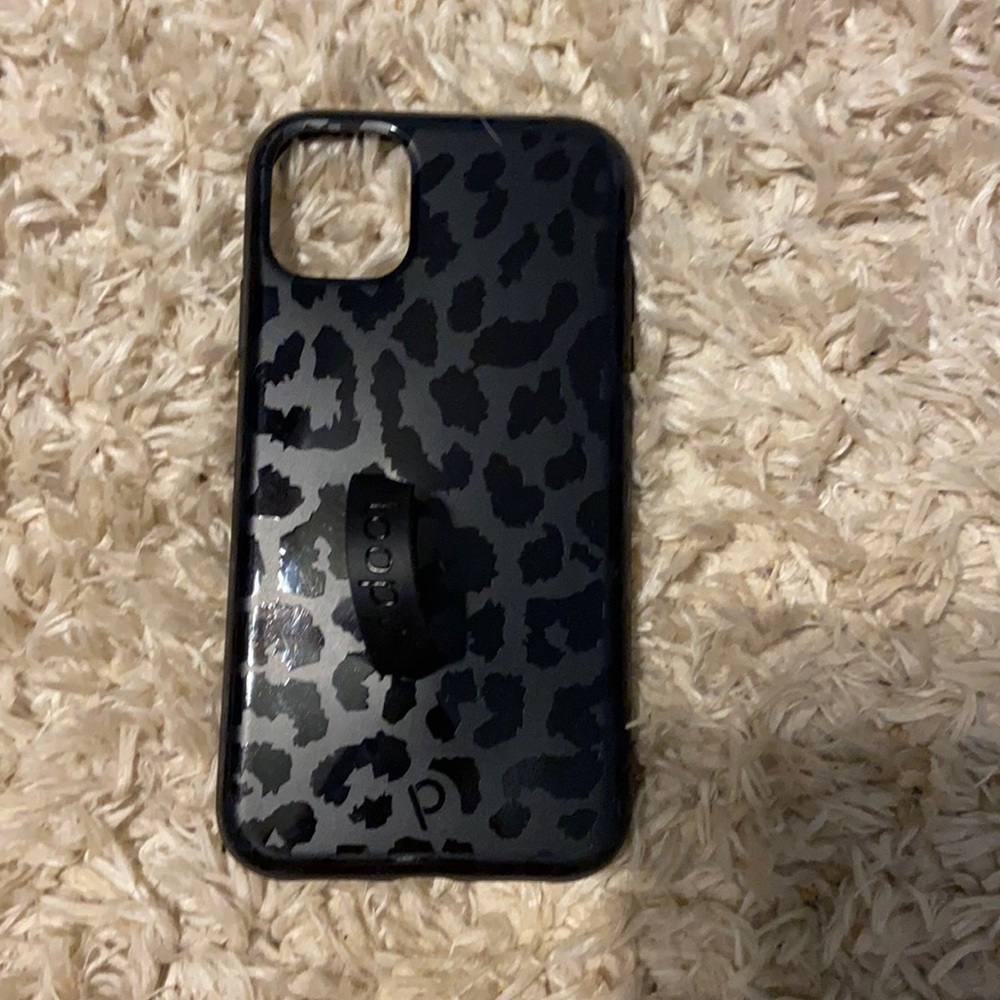 Midnight leopard loopy case for IPhone 11